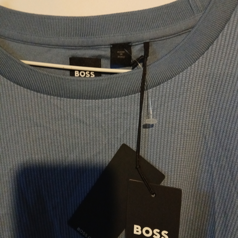 Boss Men's Casual Blue Tee 3XT - Picture 4 of 4